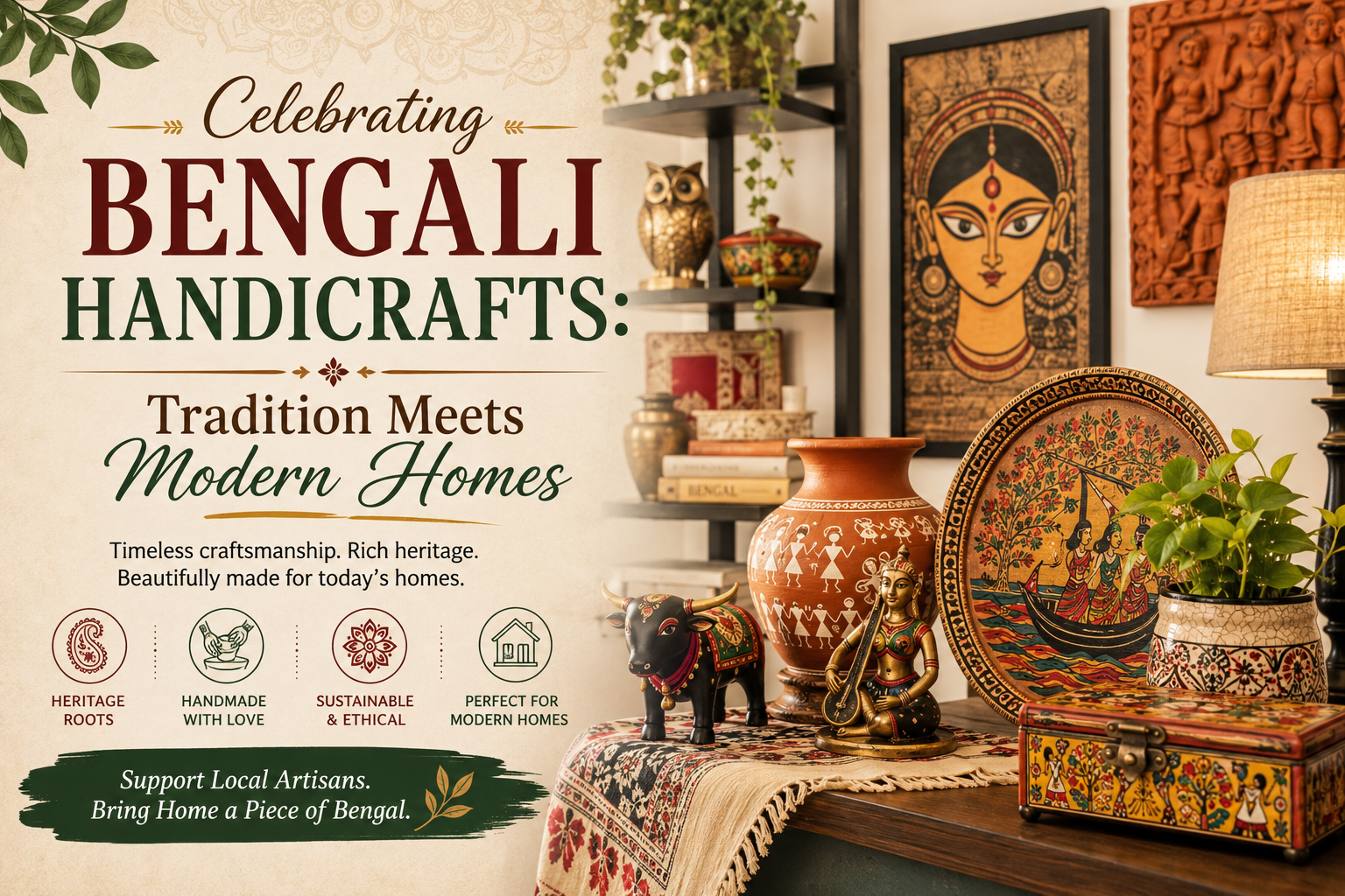 Celebrating Bengali Handicrafts: Tradition Meets Modern Homes