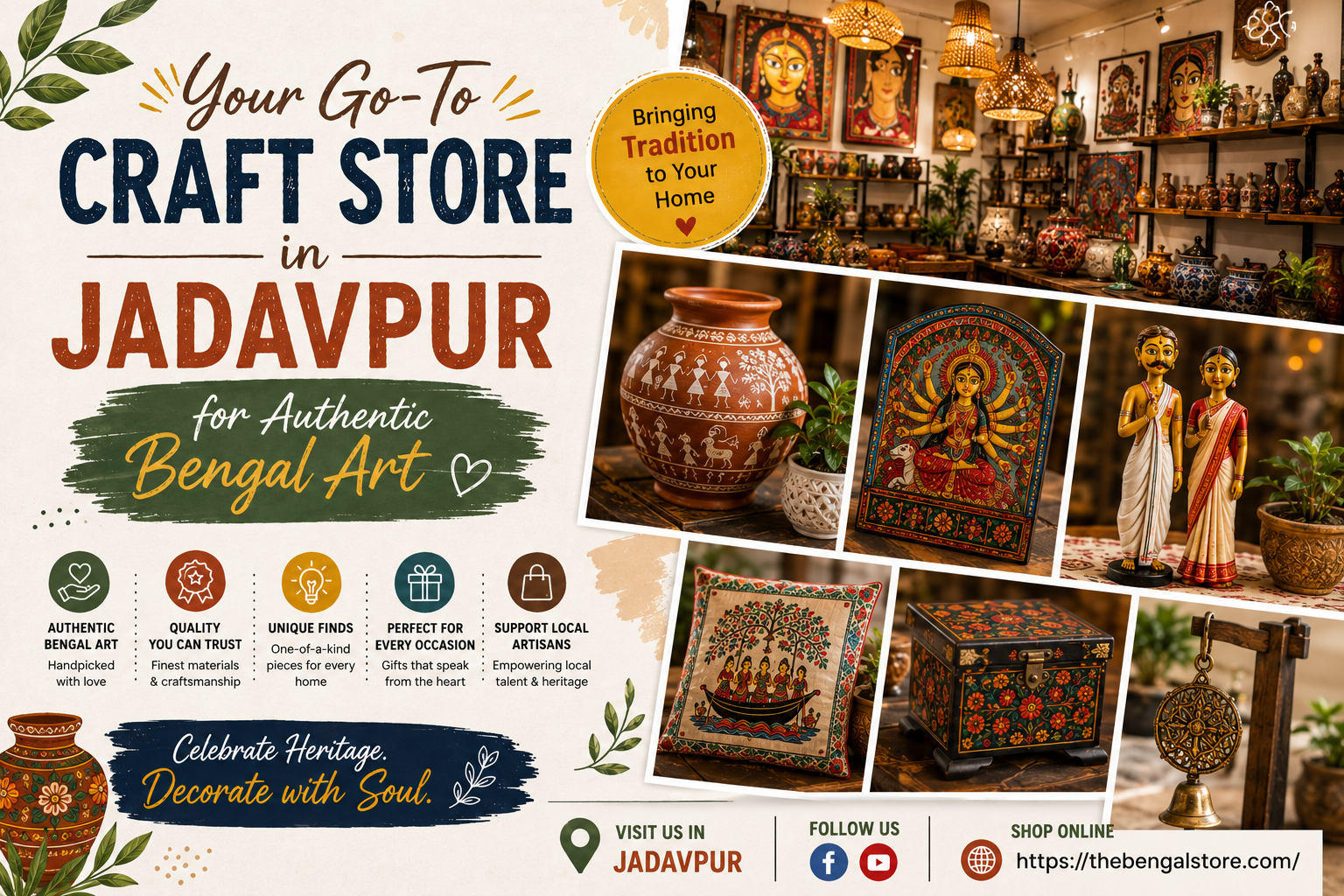 Your Go-To Craft Store in Jadavpur for Authentic Bengal Art