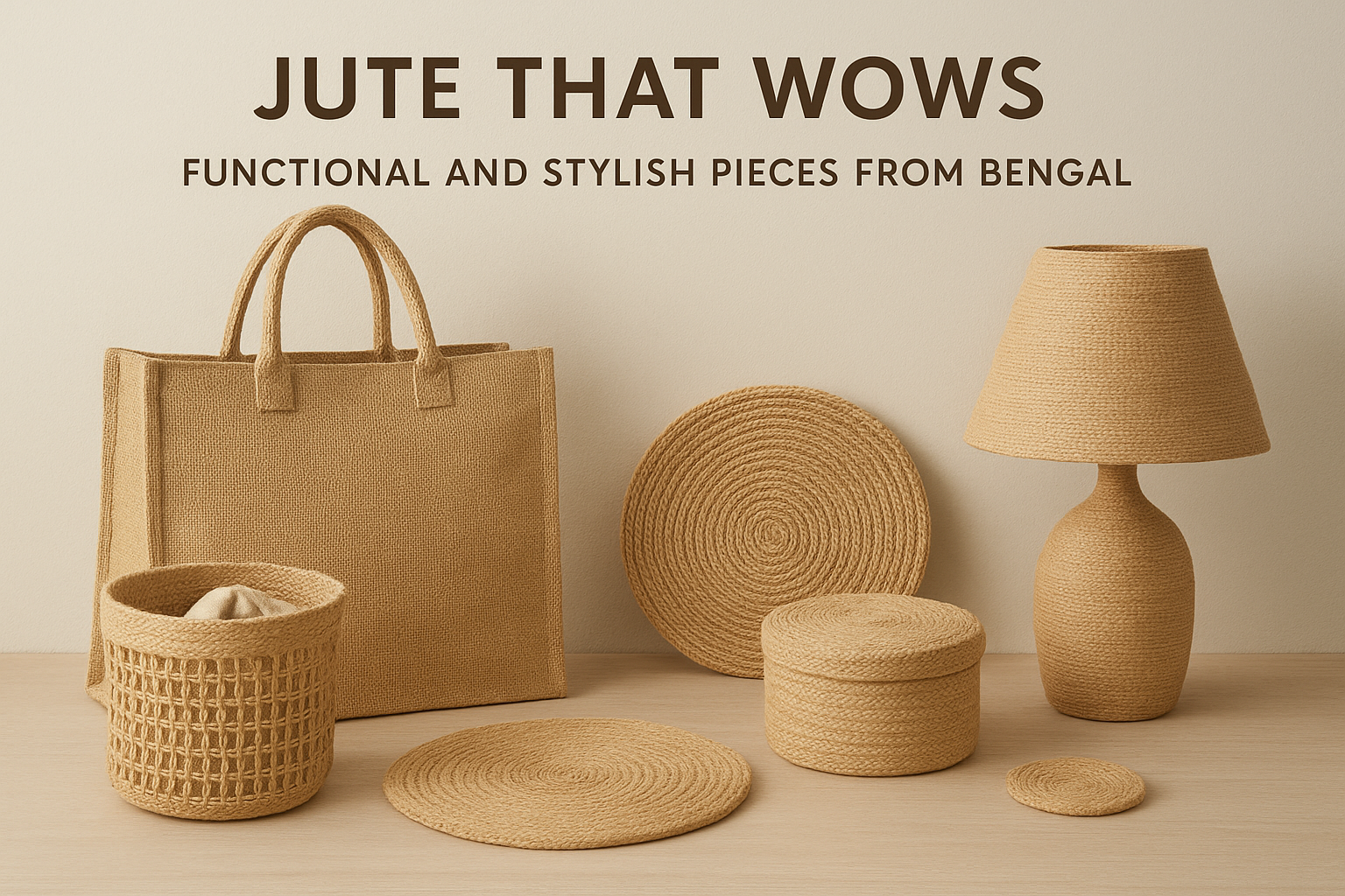 Jute That Wows: Functional and Stylish Pieces from Bengal
