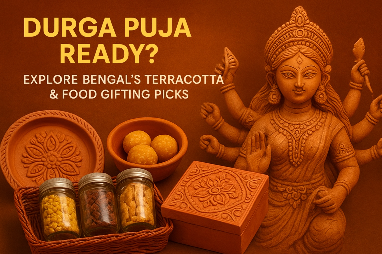 Durga Puja Ready? Explore Bengal's Terracotta & Food Gifting Picks