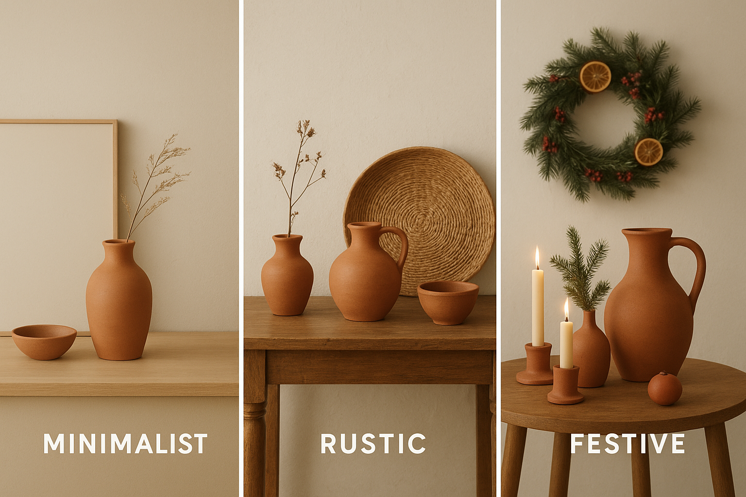 How to Style Terracotta: Minimalist, Rustic & Festive Looks?