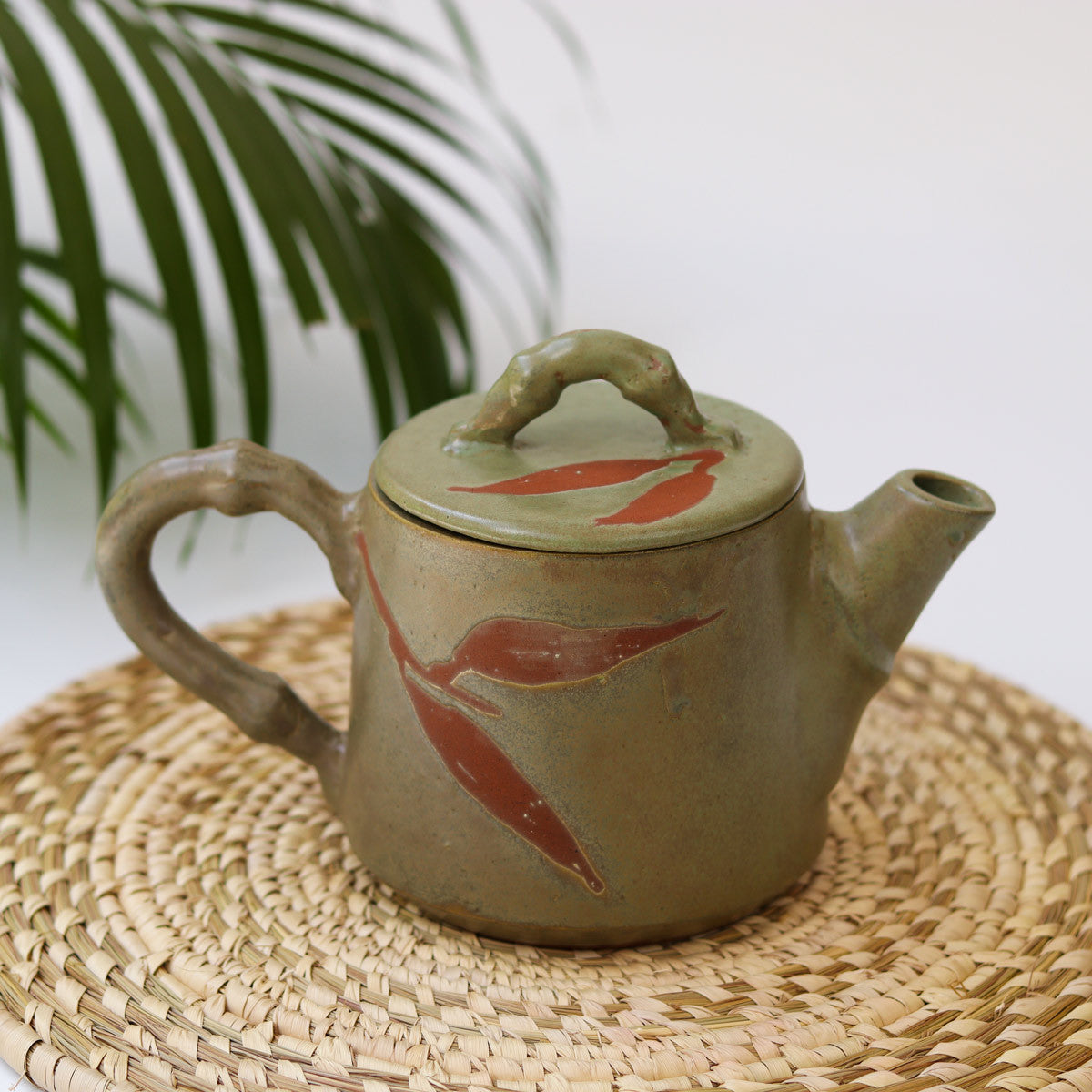 Ceramic Teapot and Cup Set (Etched)