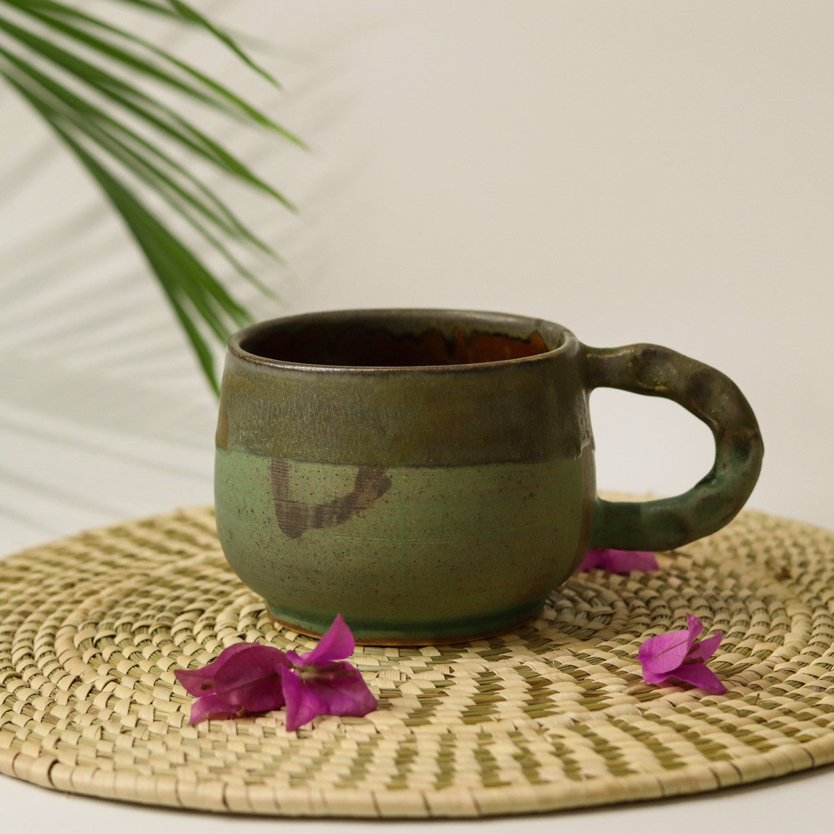 Ceramic Round Mug (Sea-Green)