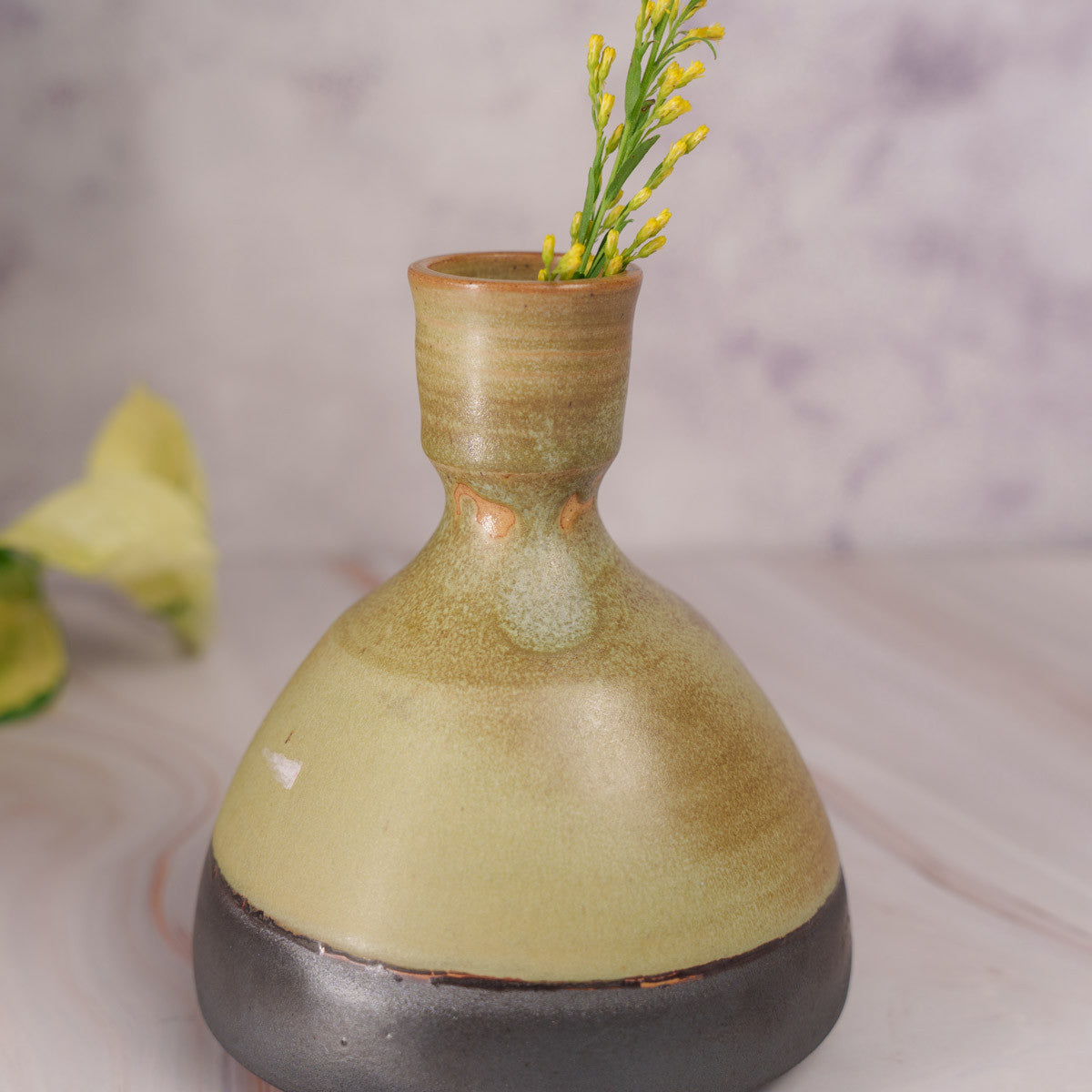 Lime and Ash Vase