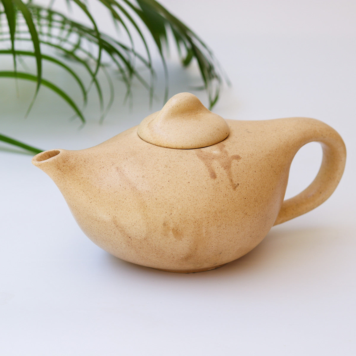 Ceramic Teapot and Cups Set (Beige Matte)