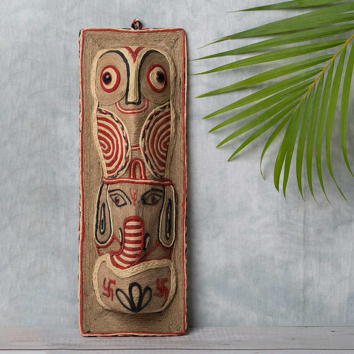 Hancrafted Jute Owl and Ganesha