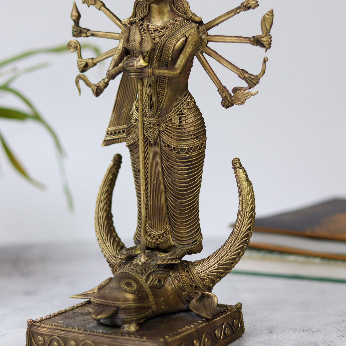 Dokra Standing Goddess Durga
