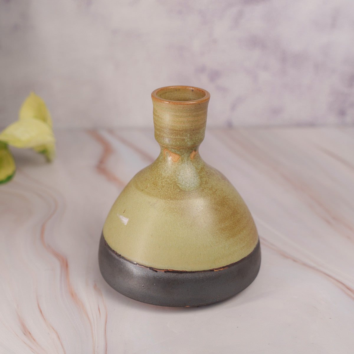 Lime and Ash Vase