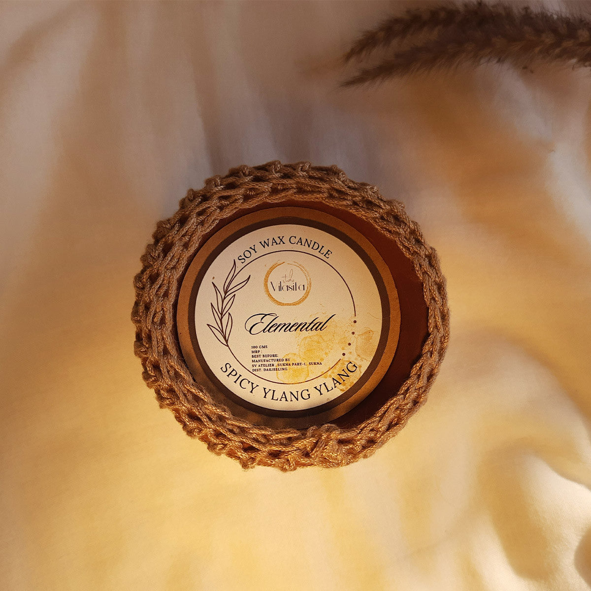 Terracotta Soy Wax Candle (Fresh Citrus)