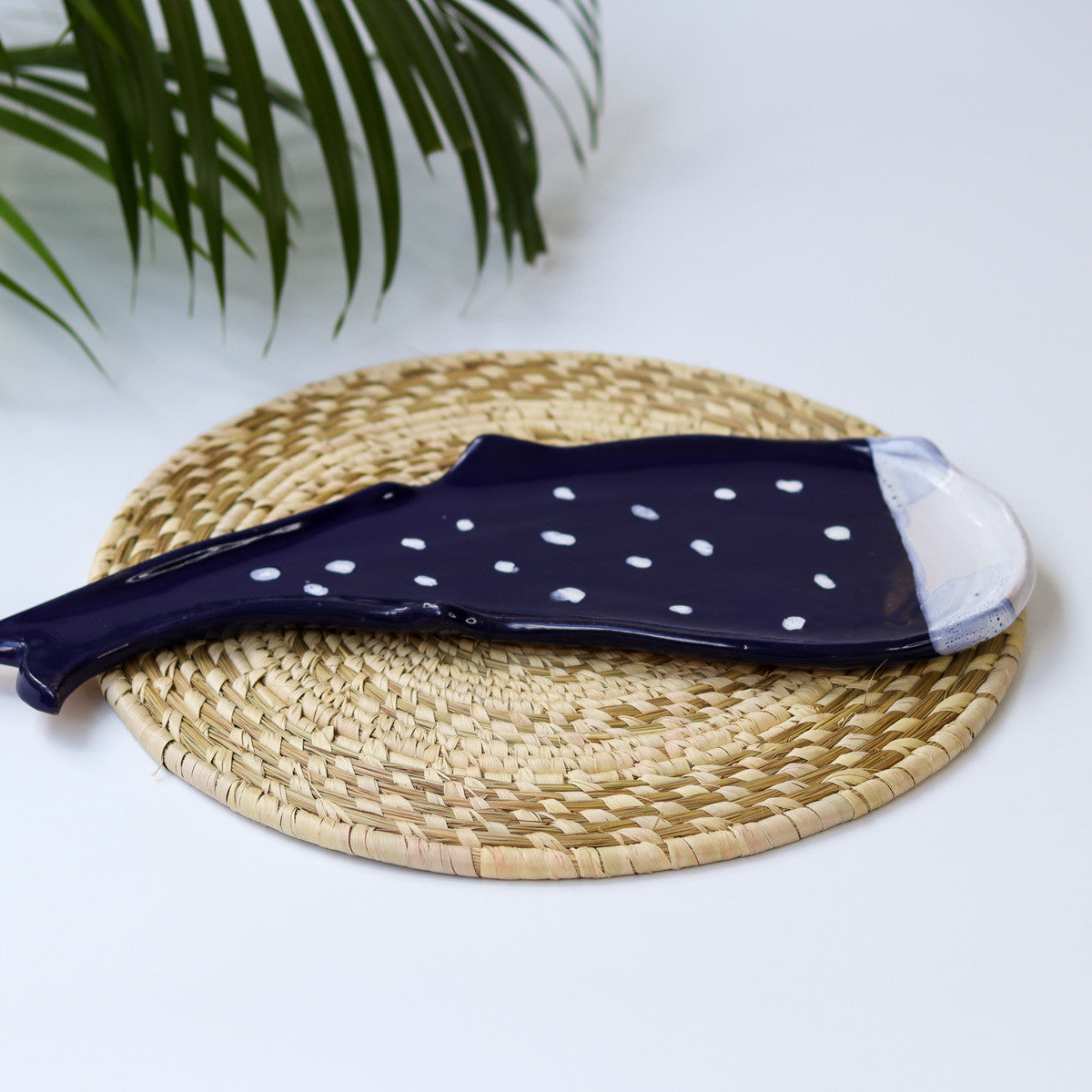 Ceramic Blue Fish Platter