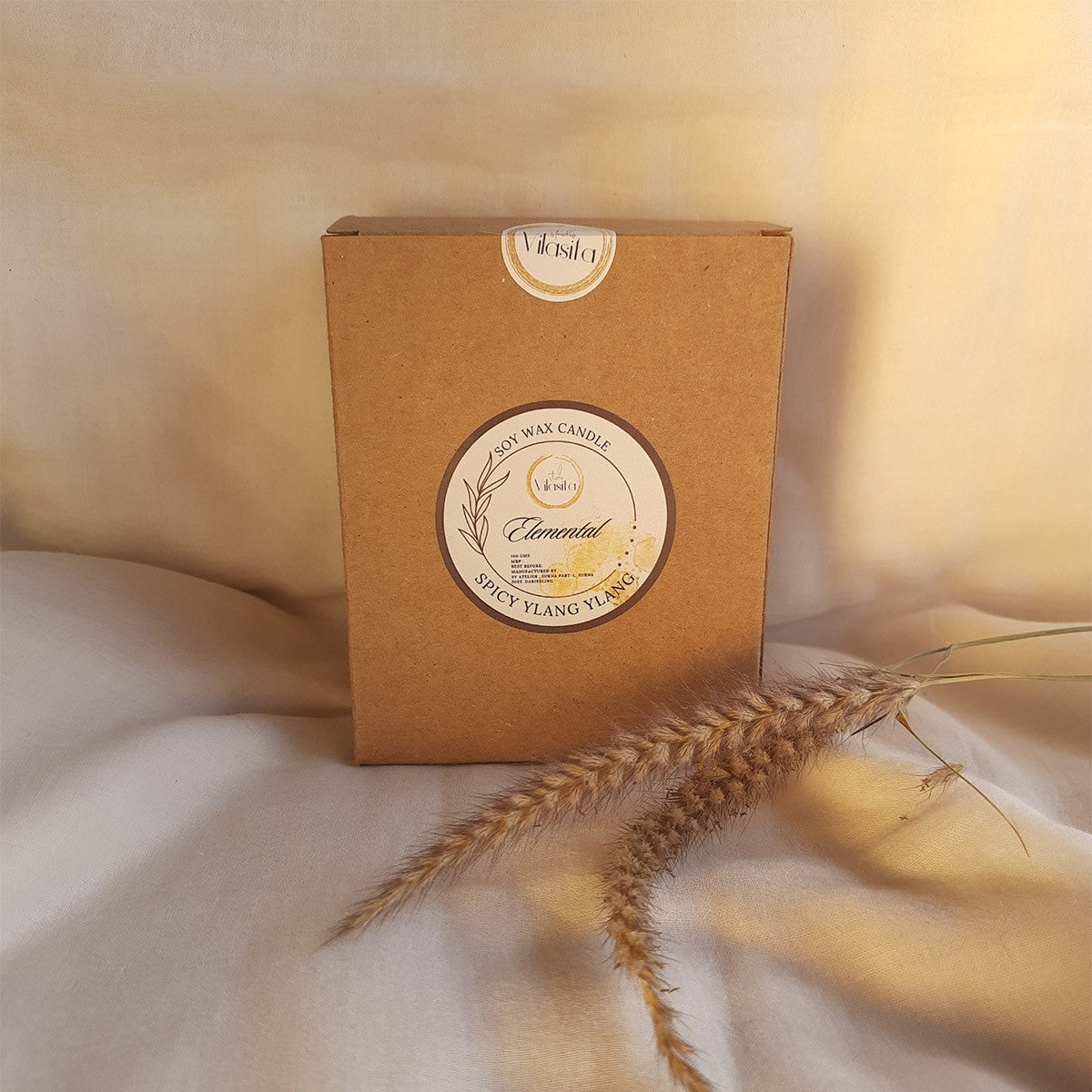 Terracotta Soy Wax Candle (Spicy Ylang Ylang)