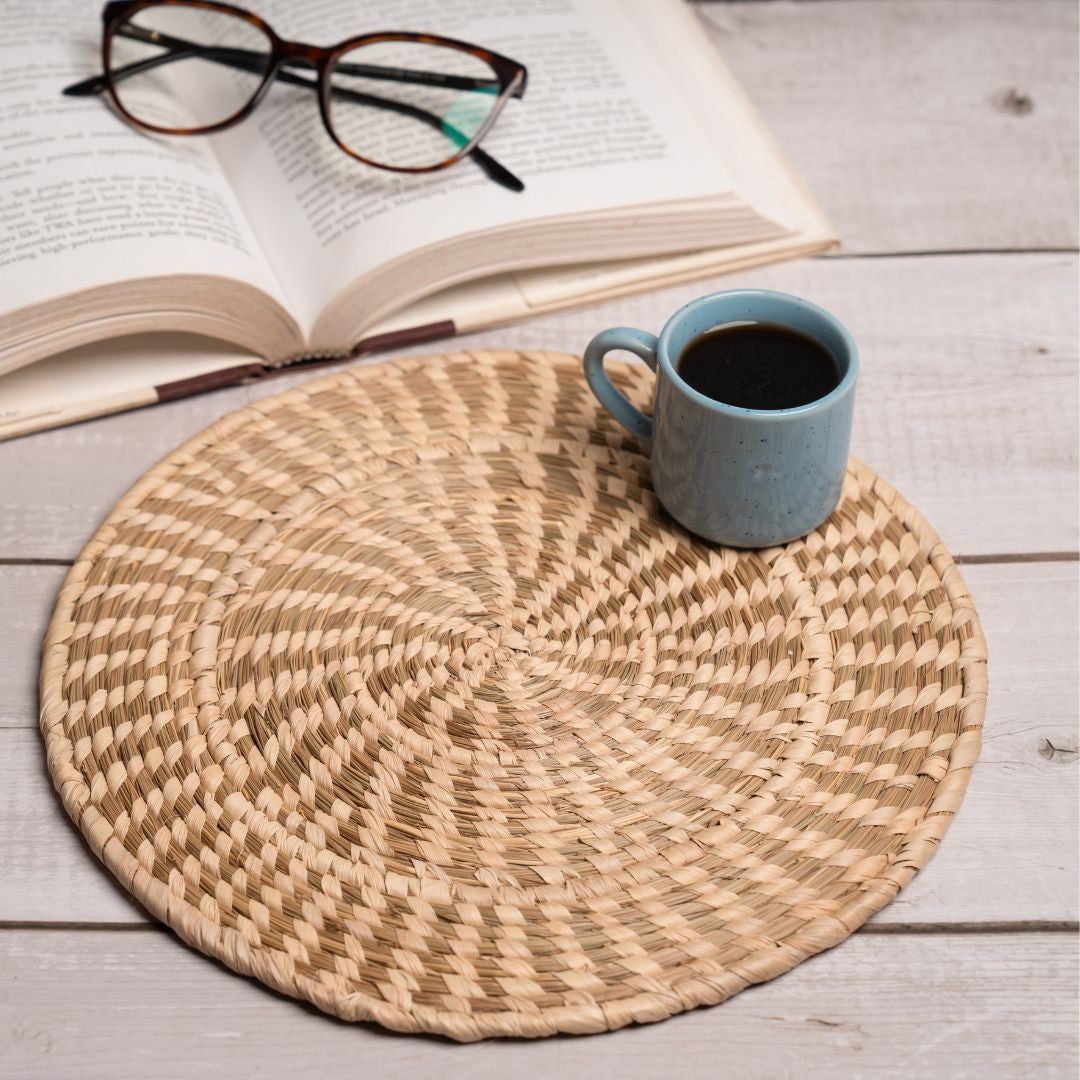 Sabai Grass Natural Table Coaster (12")