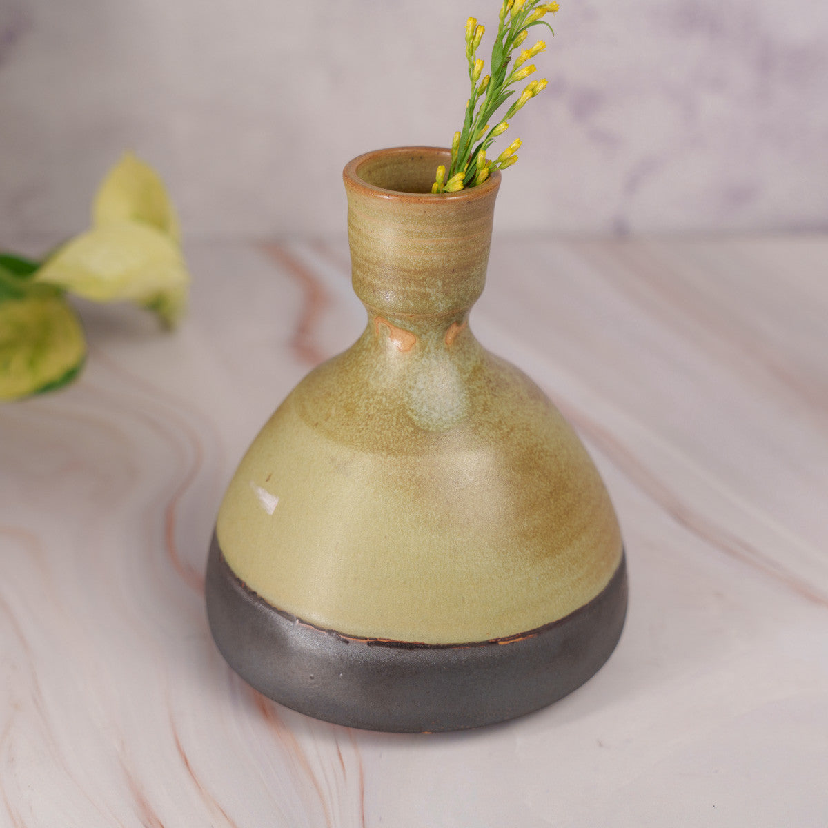 Lime and Ash Vase