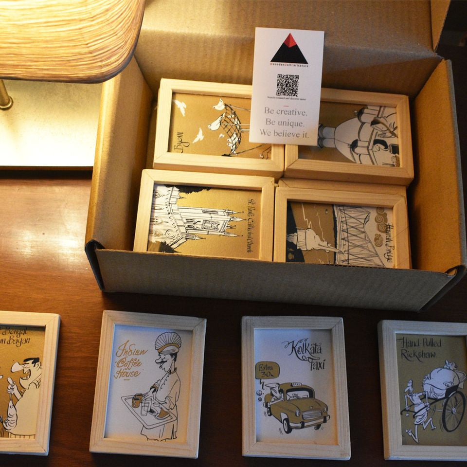 A Box of Kolkata- Set of 16 Fridge Magnets