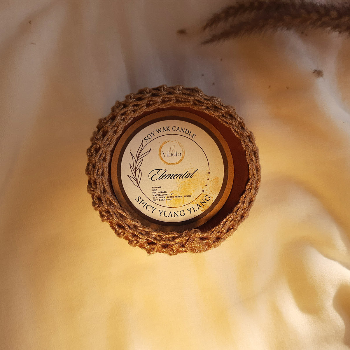 Terracotta Soy Wax Candle (Spicy Ylang Ylang)