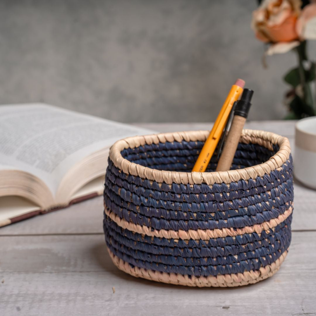 Sabai Grass Purple Pen Stand