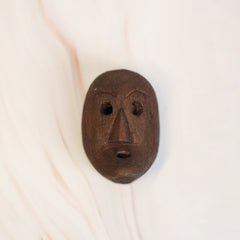 Wooden Small Mask (Black)
