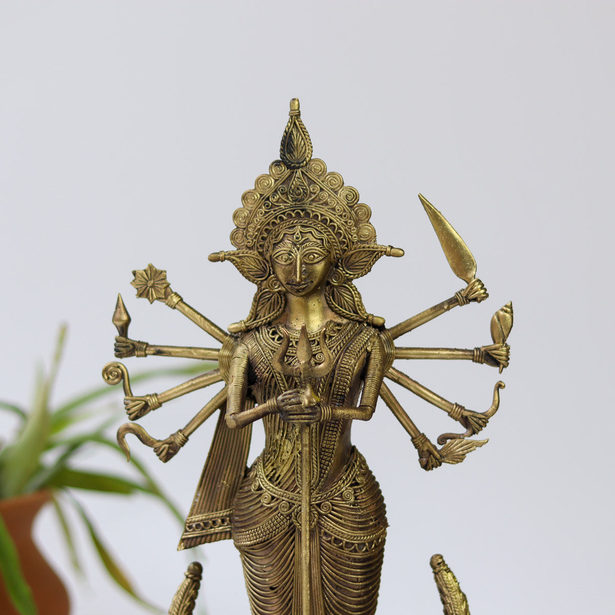 Dokra Standing Goddess Durga
