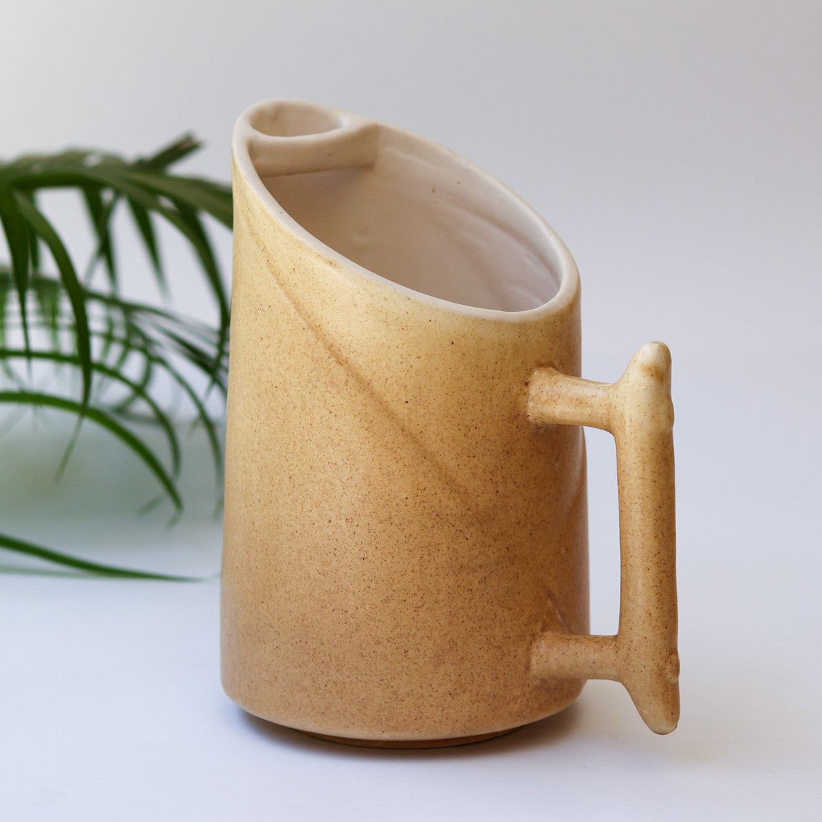 Ceramic Jug and Cup Set (Beige)
