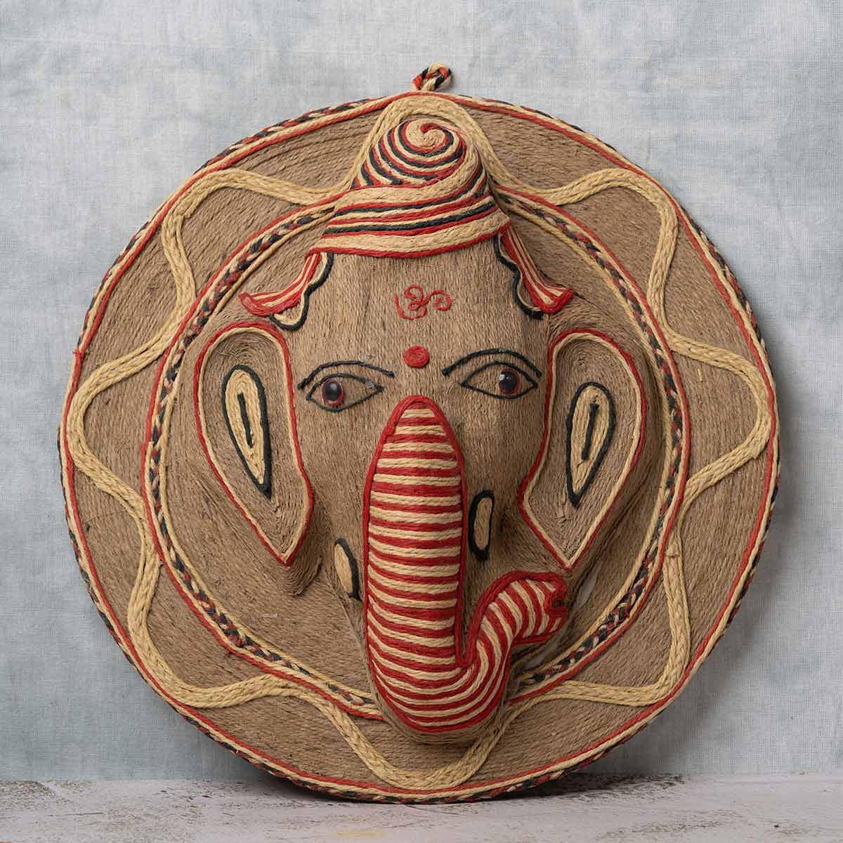 Hancrafted Jute Ganesha (Hanging)