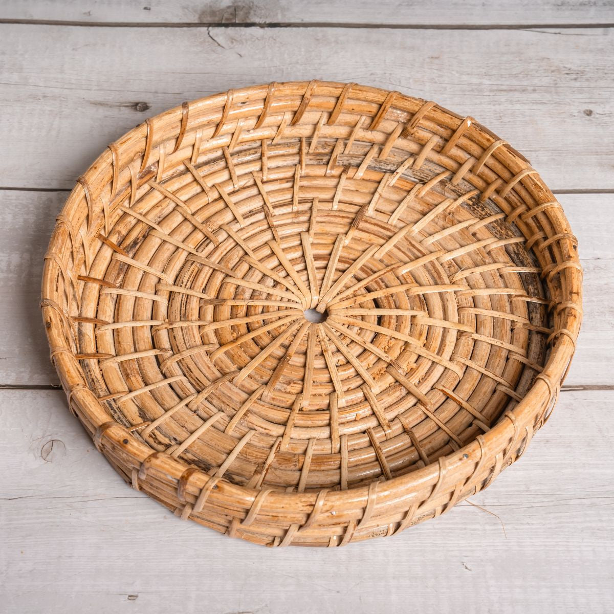 Cane Woven Round Tray