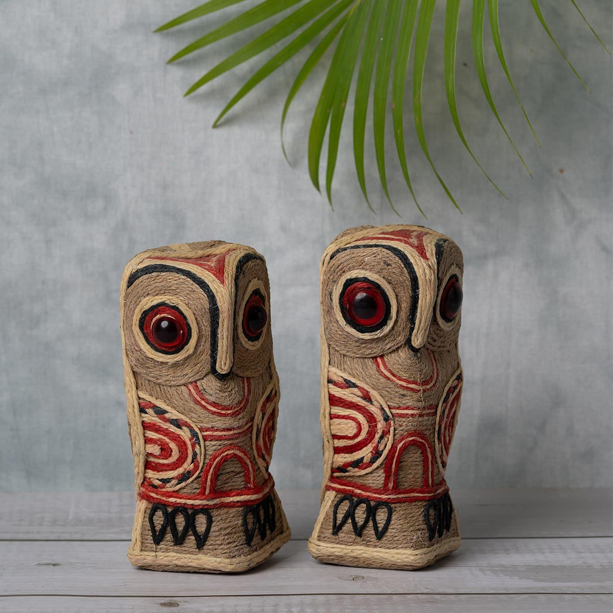 Hancrafted Jute Owl (Set of 2)
