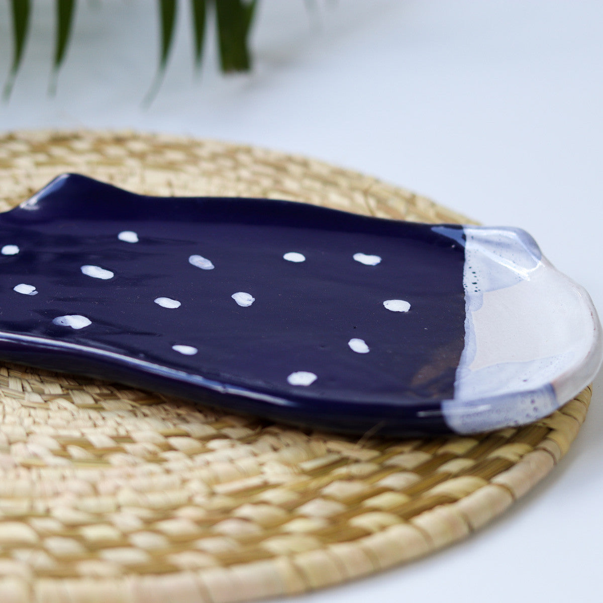 Ceramic Blue Fish Platter