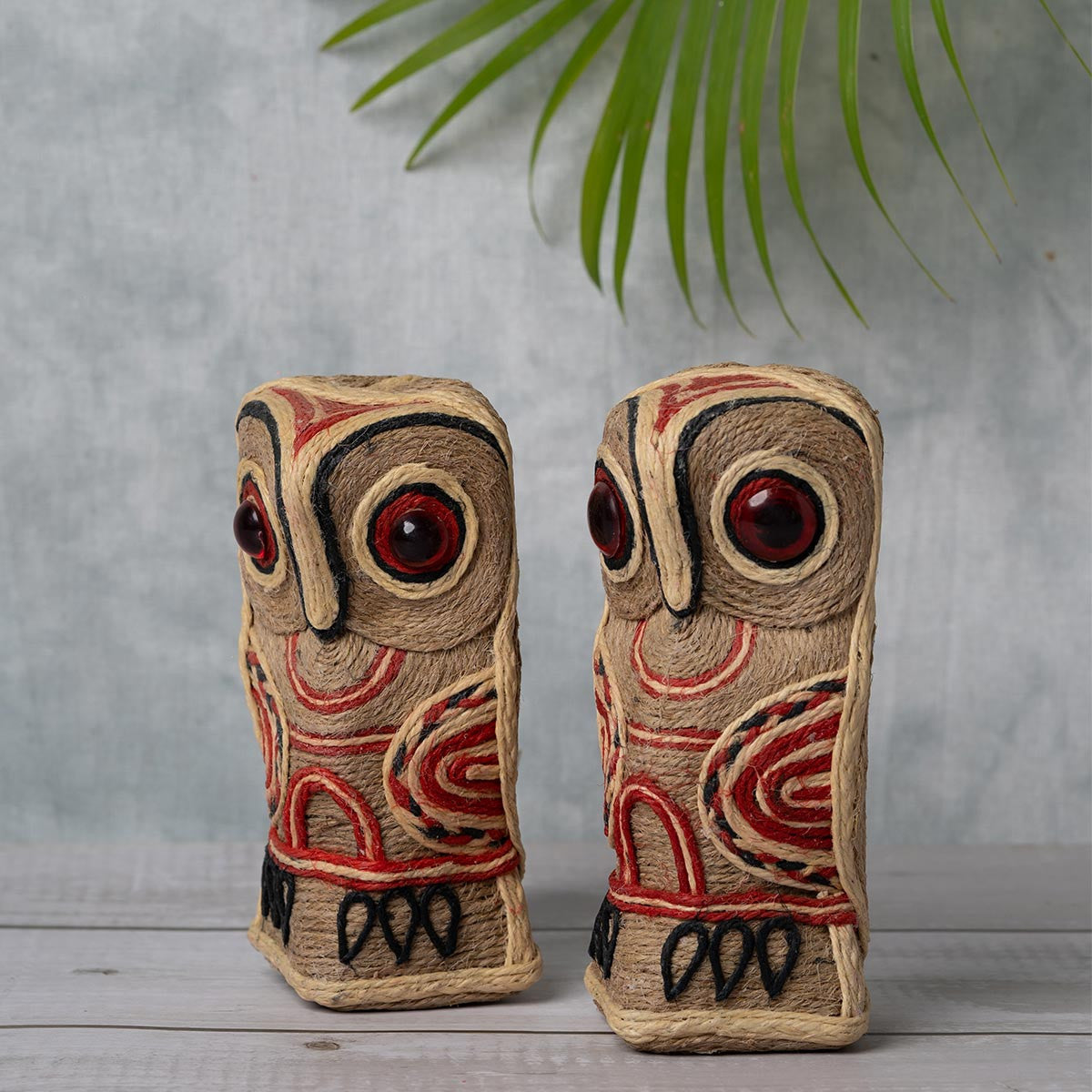 Hancrafted Jute Owl (Set of 2)
