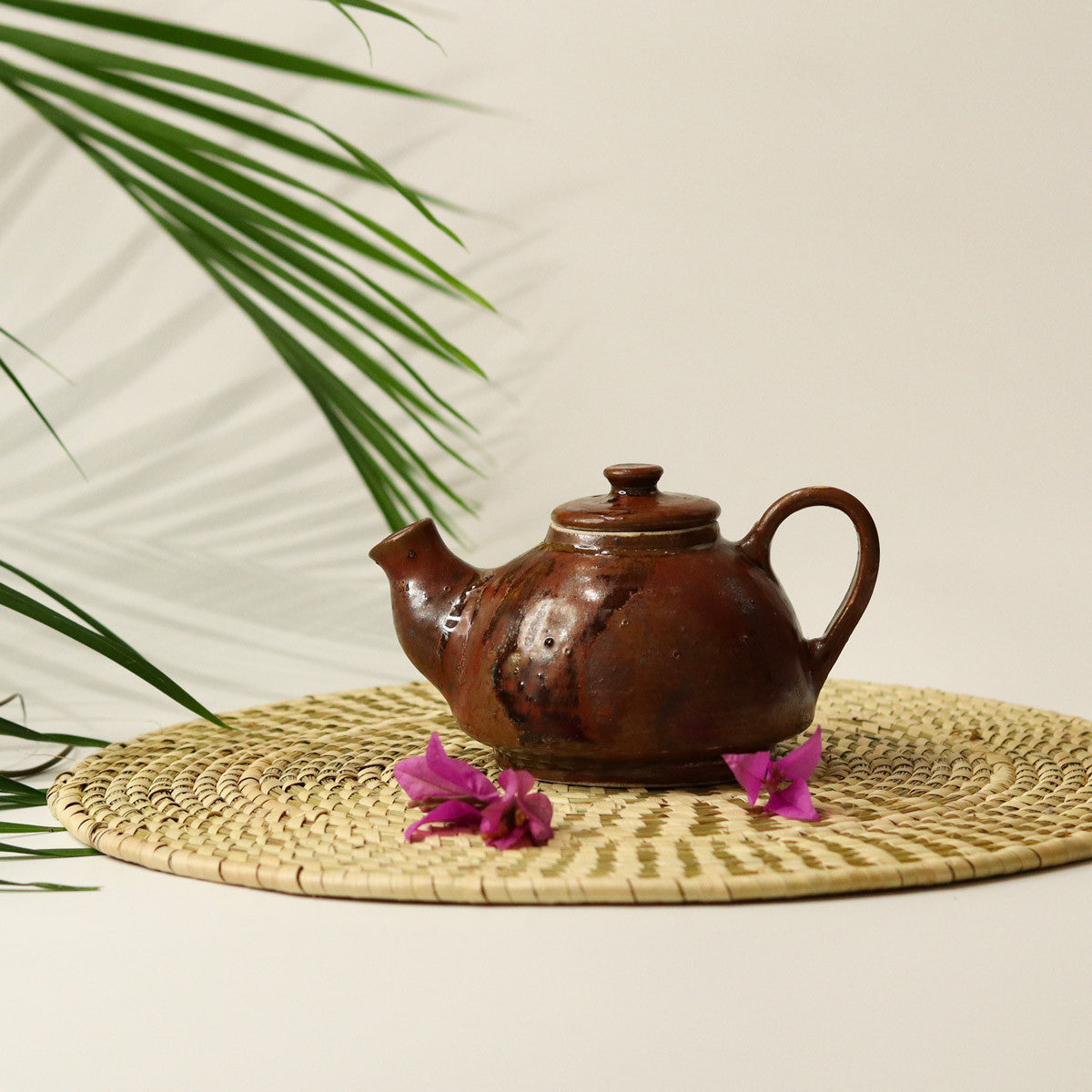Single Teapot with Cup (Rust)