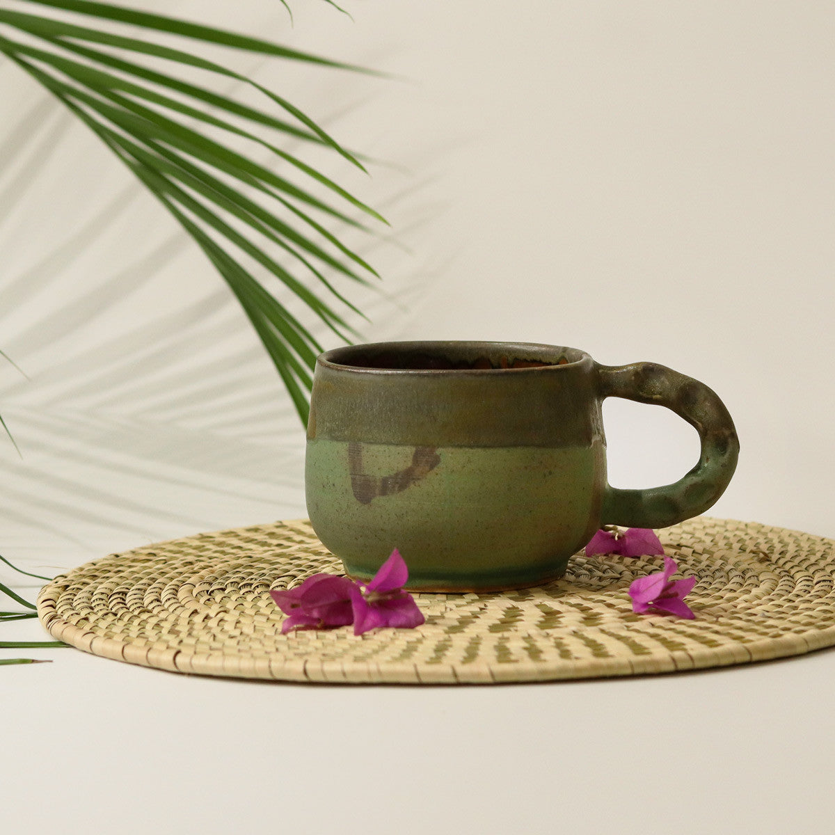 Ceramic Round Mug (Sea-Green)