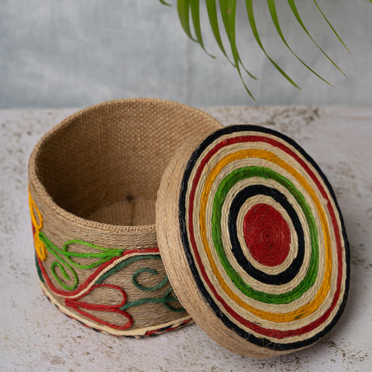 Hancrafted Jute Box (Round)
