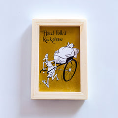 Hand-pulled Rickshaw Fridge Magnet