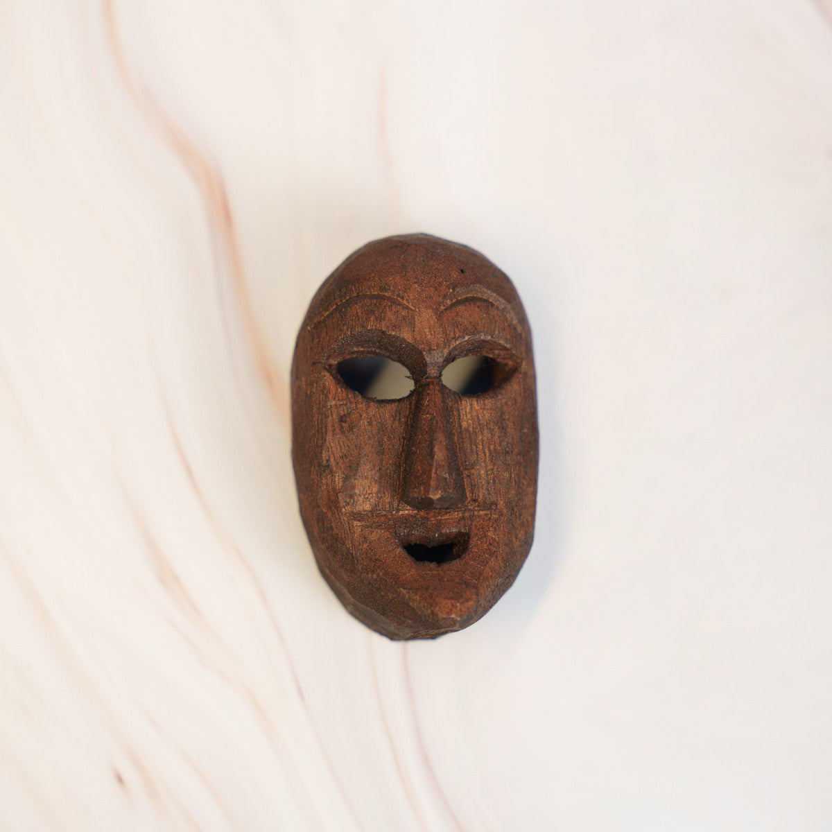Wooden Small Mask (Black)