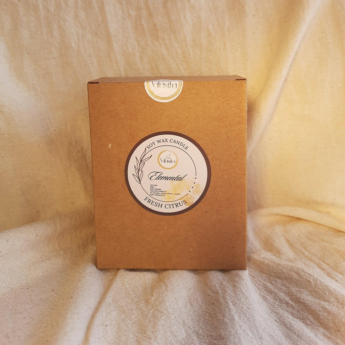 Terracotta Soy Wax Candle (Fresh Citrus)