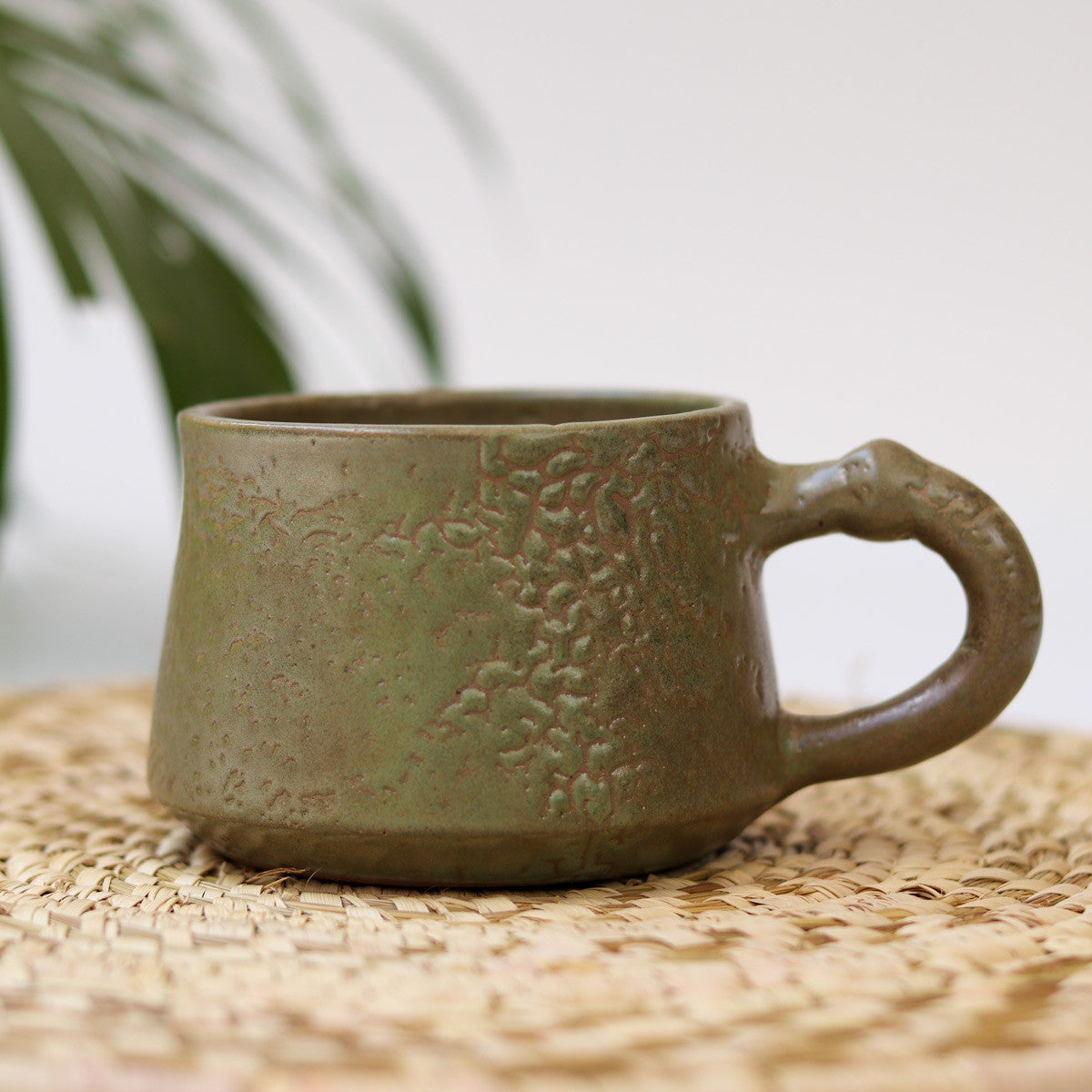 Ceramic Teapot and Cup Set (Etched)