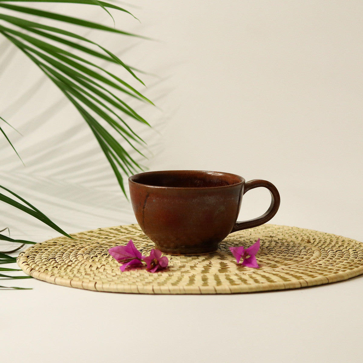 Single Teapot with Cup (Rust)