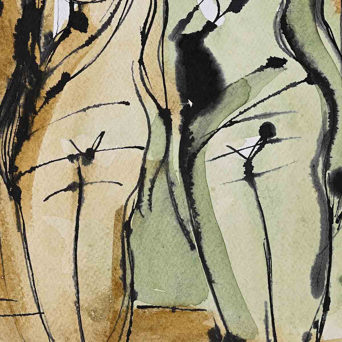 Untitled 4 by Alakananda Sengupta, organic colour painting – view 3