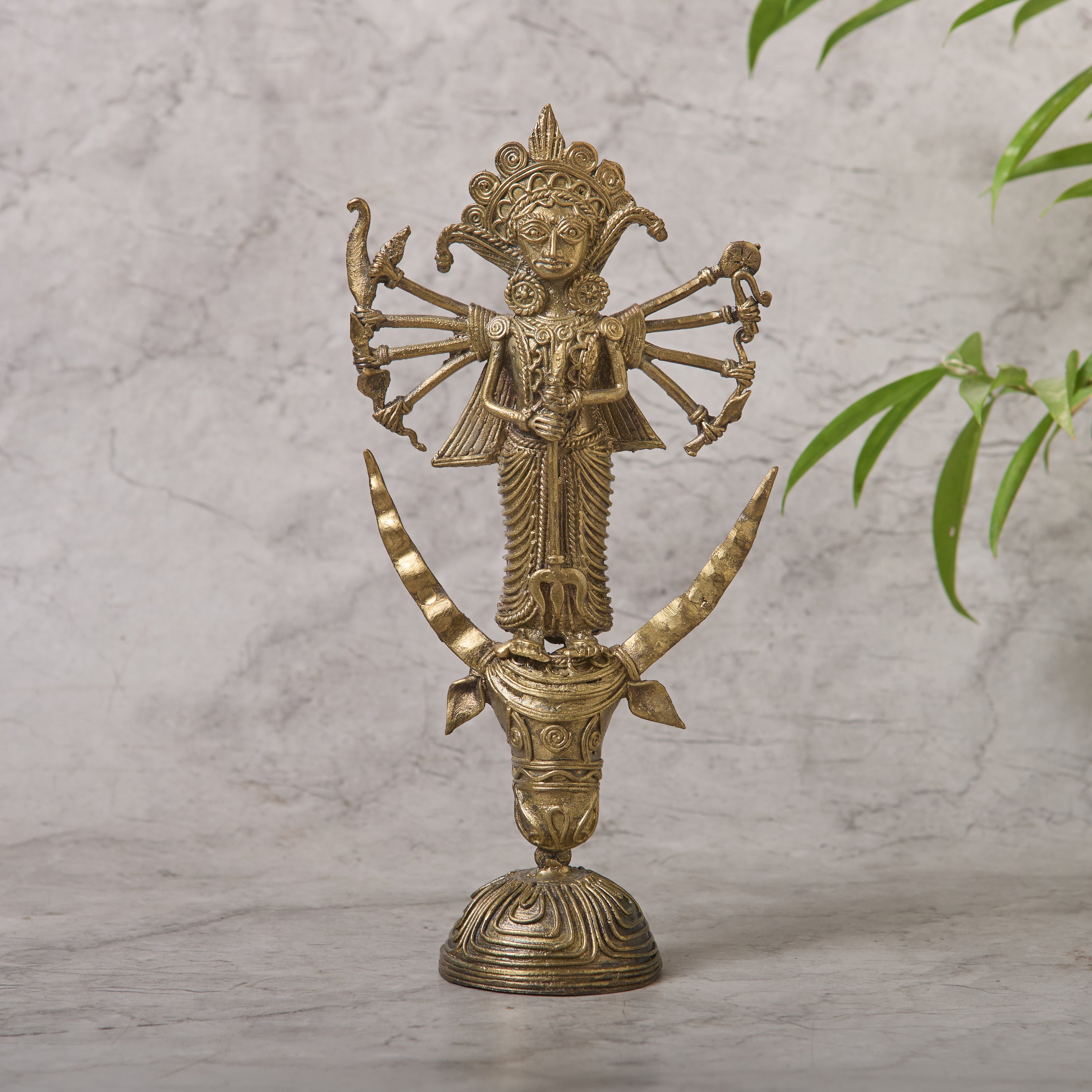 Dokra Standing Durga Small