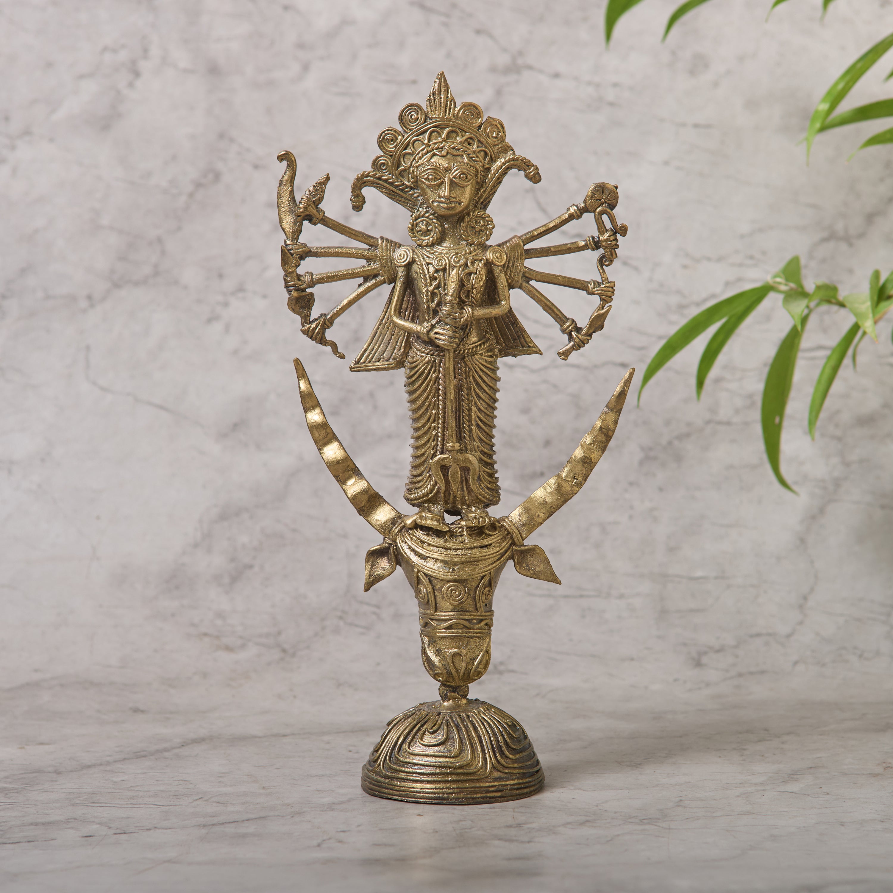 Dokra Standing Durga Small