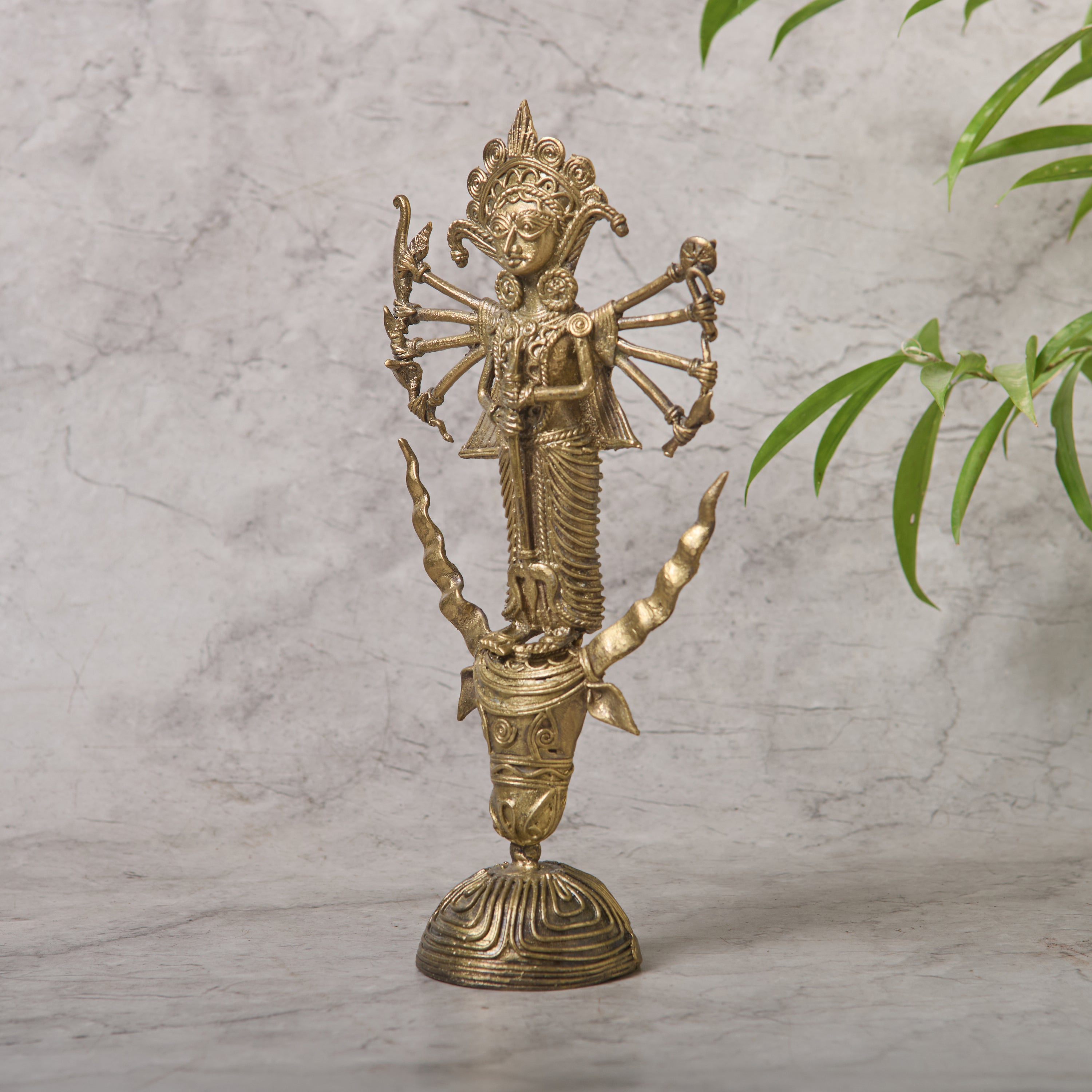 Dokra Standing Durga Small