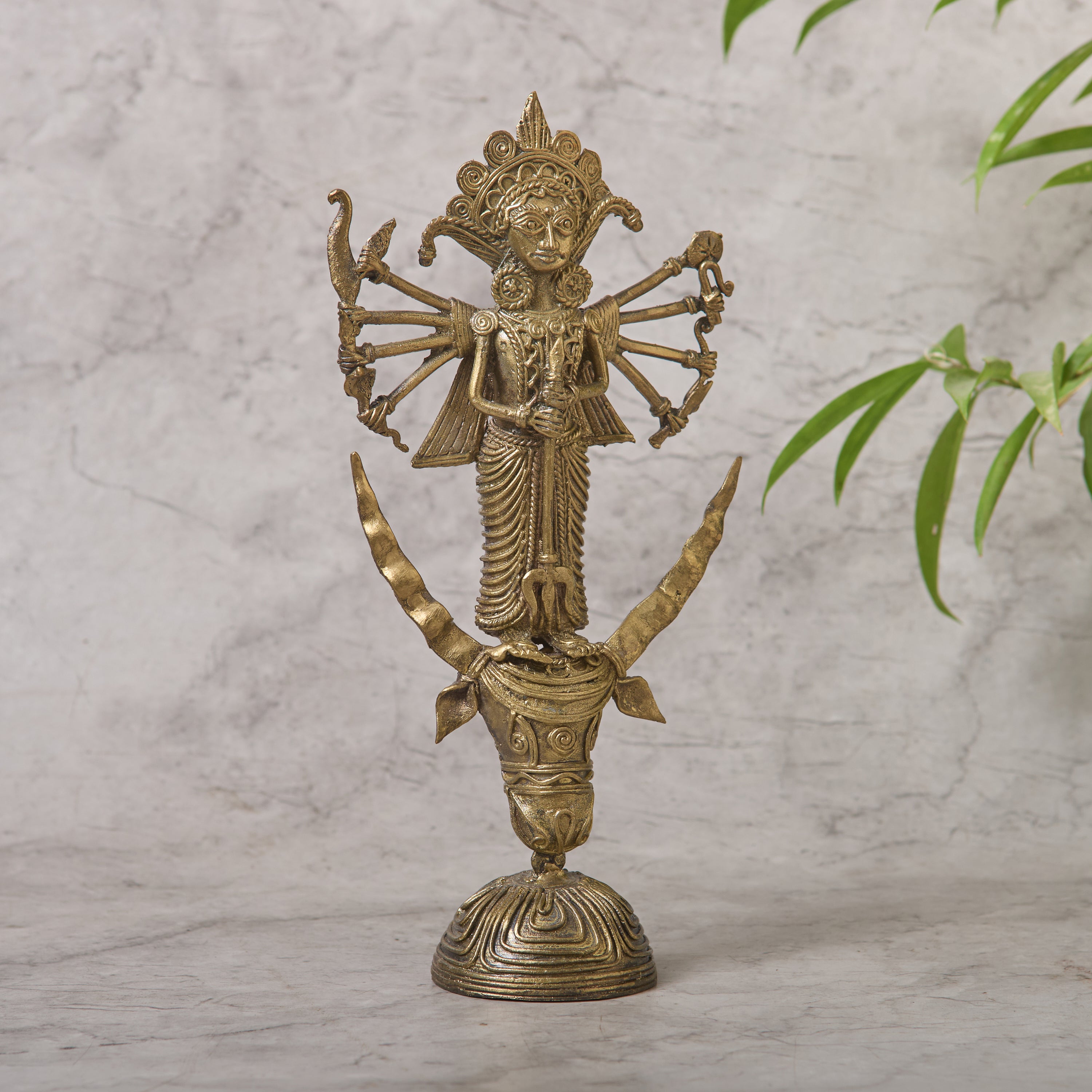 Dokra Standing Durga Small