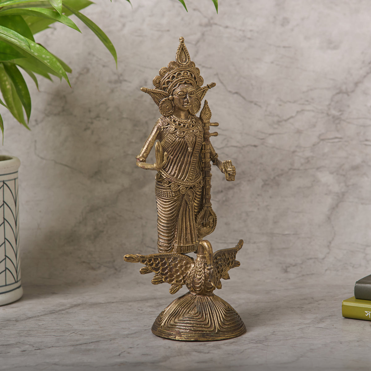 Dokra Goddess Saraswati (7