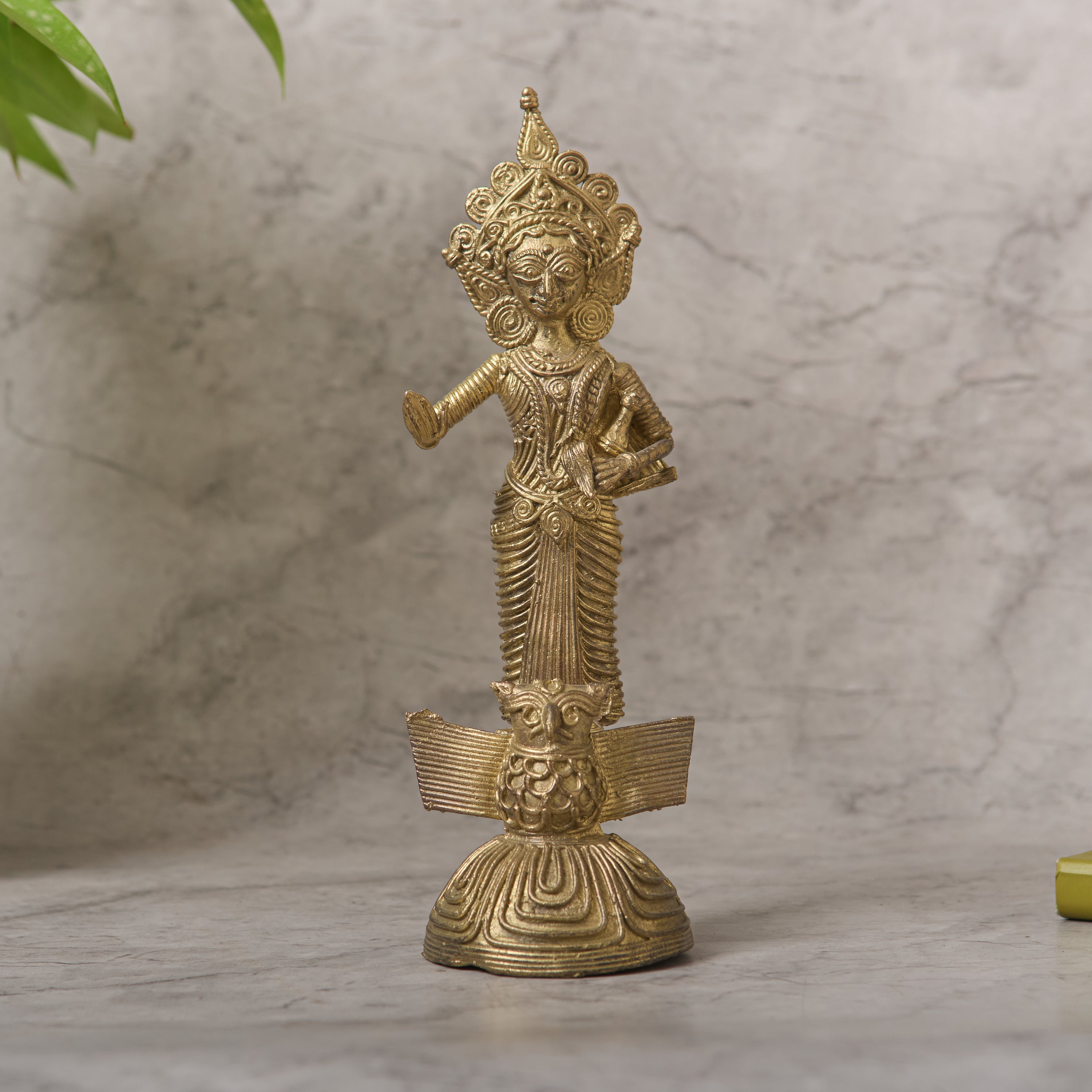 Dokra Goddess Lakshmi (7")