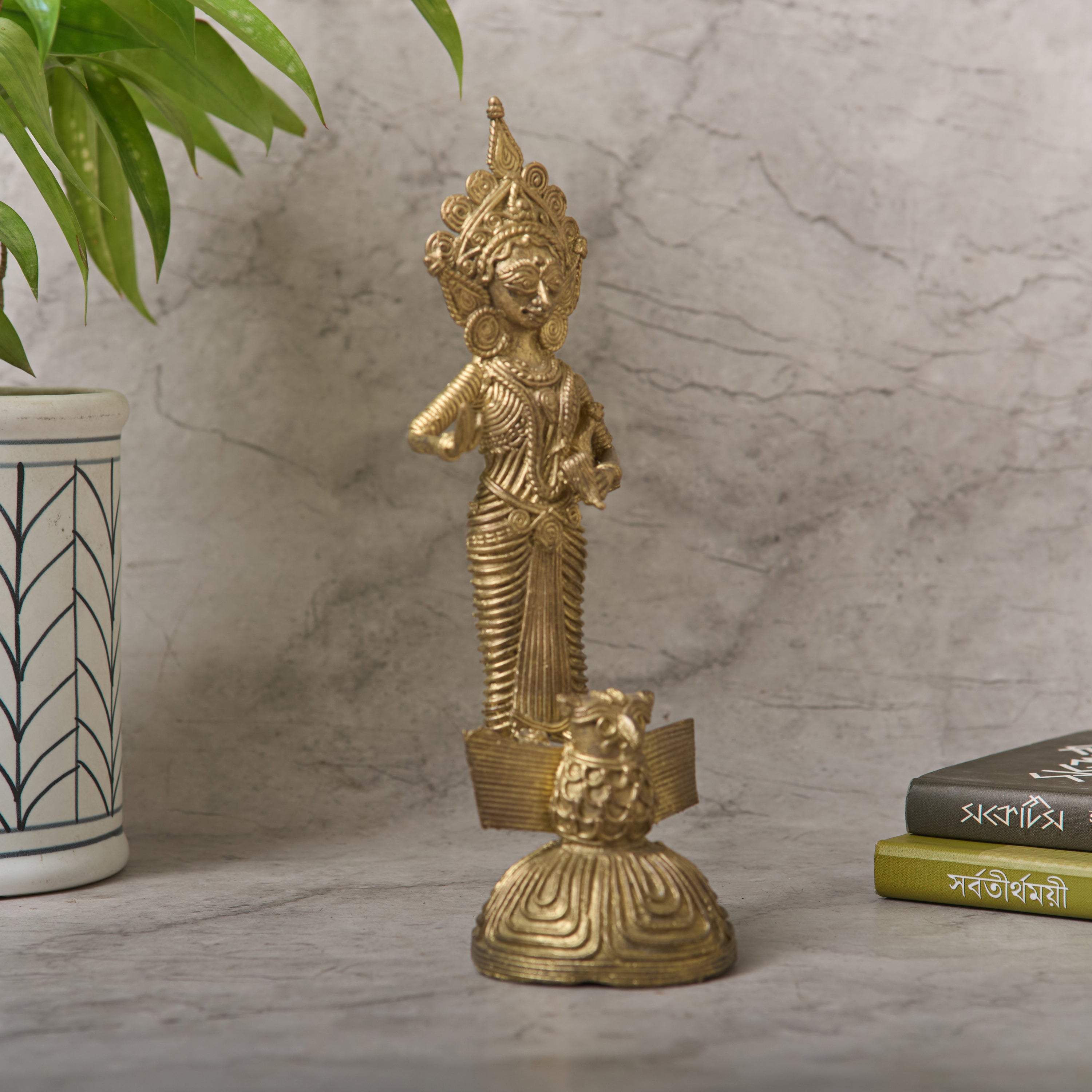 Dokra Goddess Lakshmi (7")