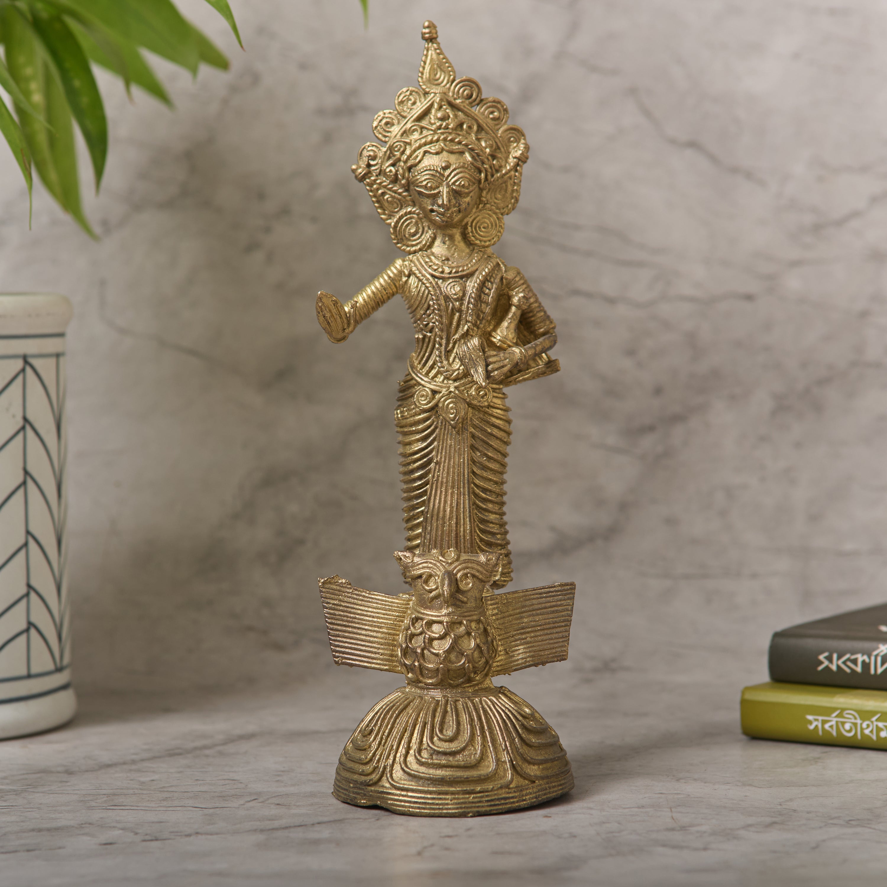 Dokra Goddess Lakshmi (7")