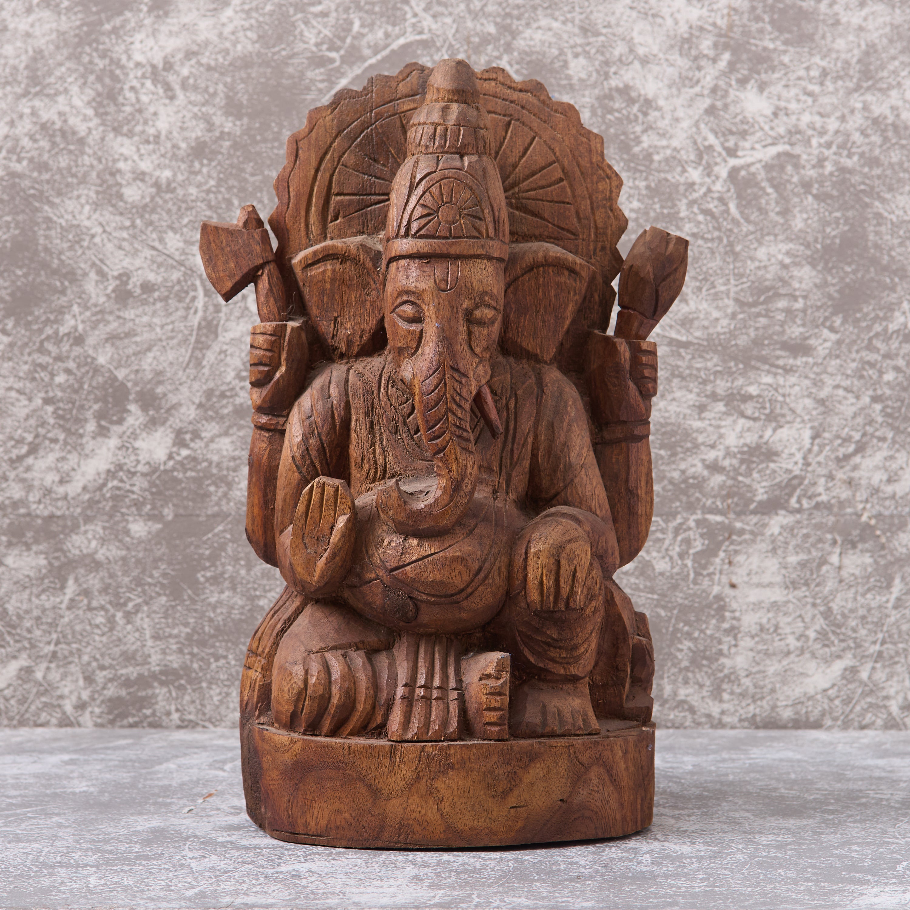 Wooden Shri Ganesha Figure
