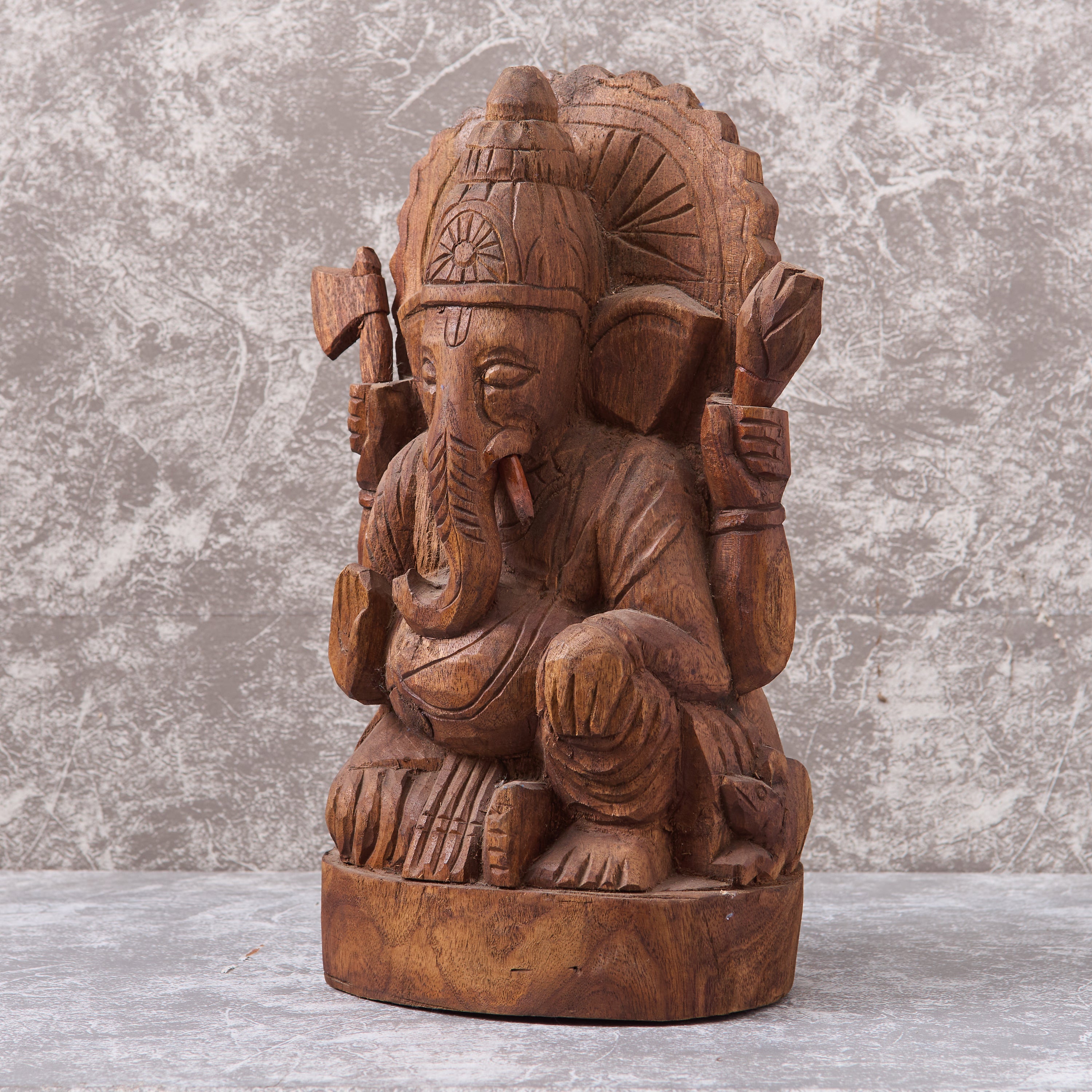 Wooden Shri Ganesha Figure