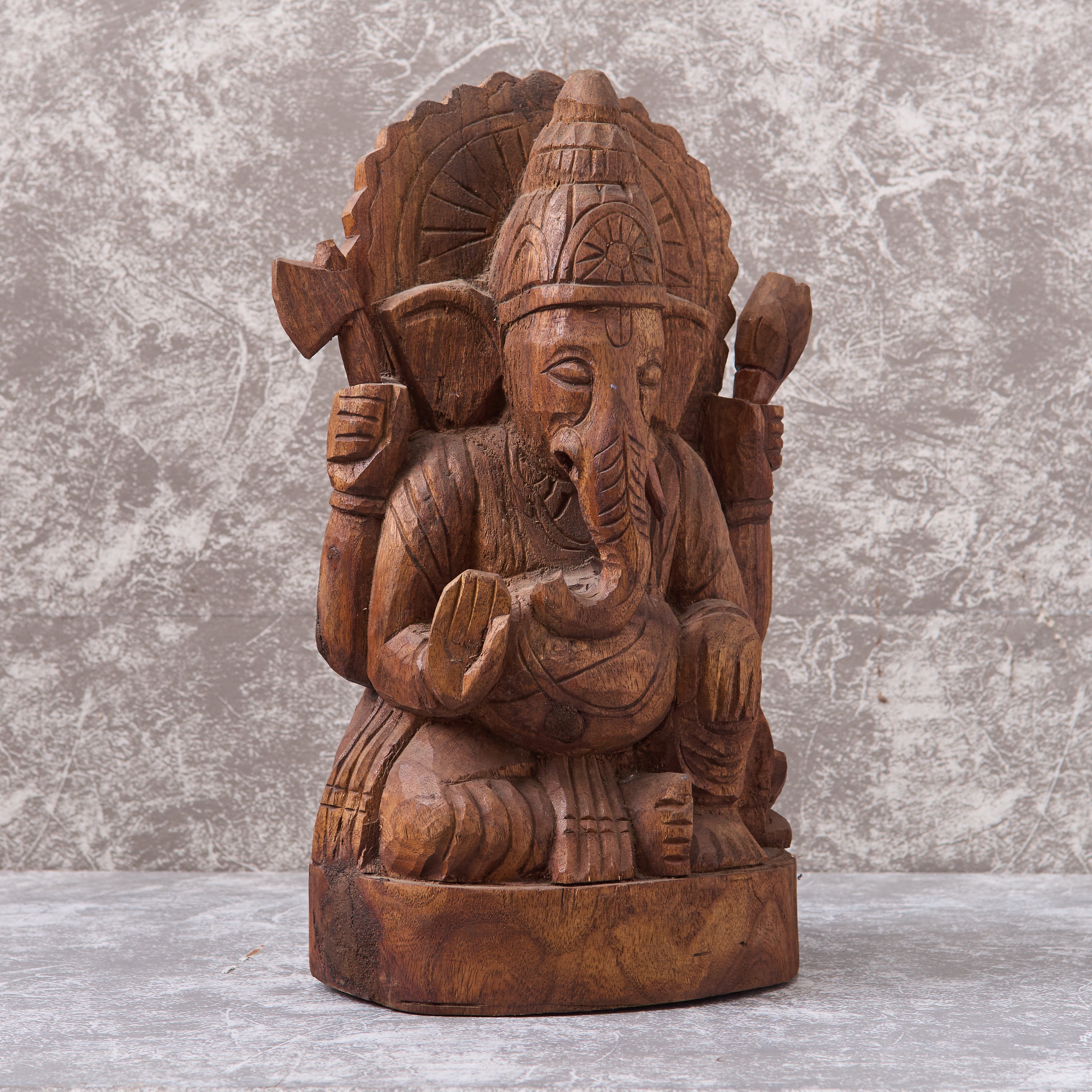 Wooden Shri Ganesha Figure