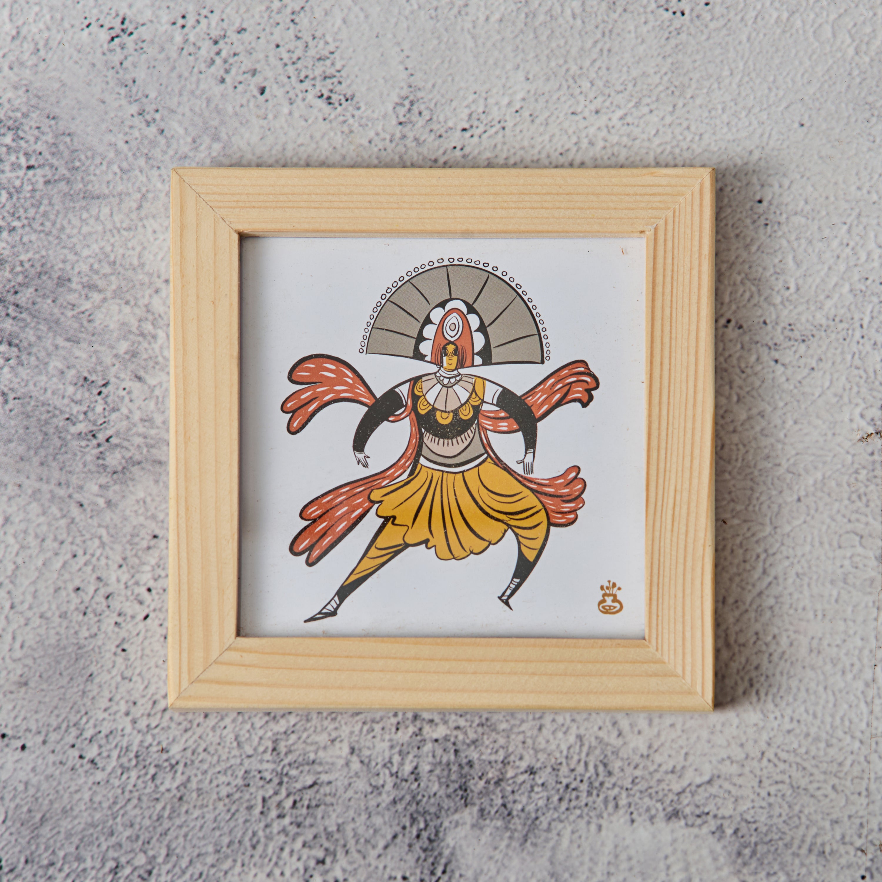 Wooden Framed Coasters- Cultural (Set of 4)