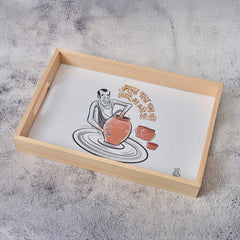 Wooden Printed Tray- Kumor